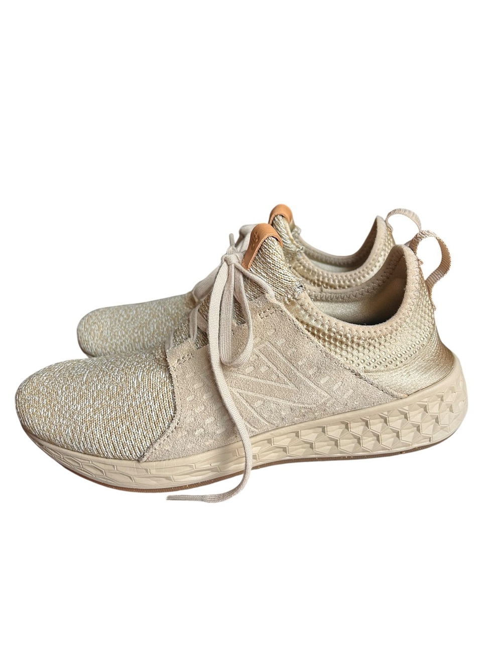 New Balance Women’s Fresh Foam Cruz Tan Knit Sneakers